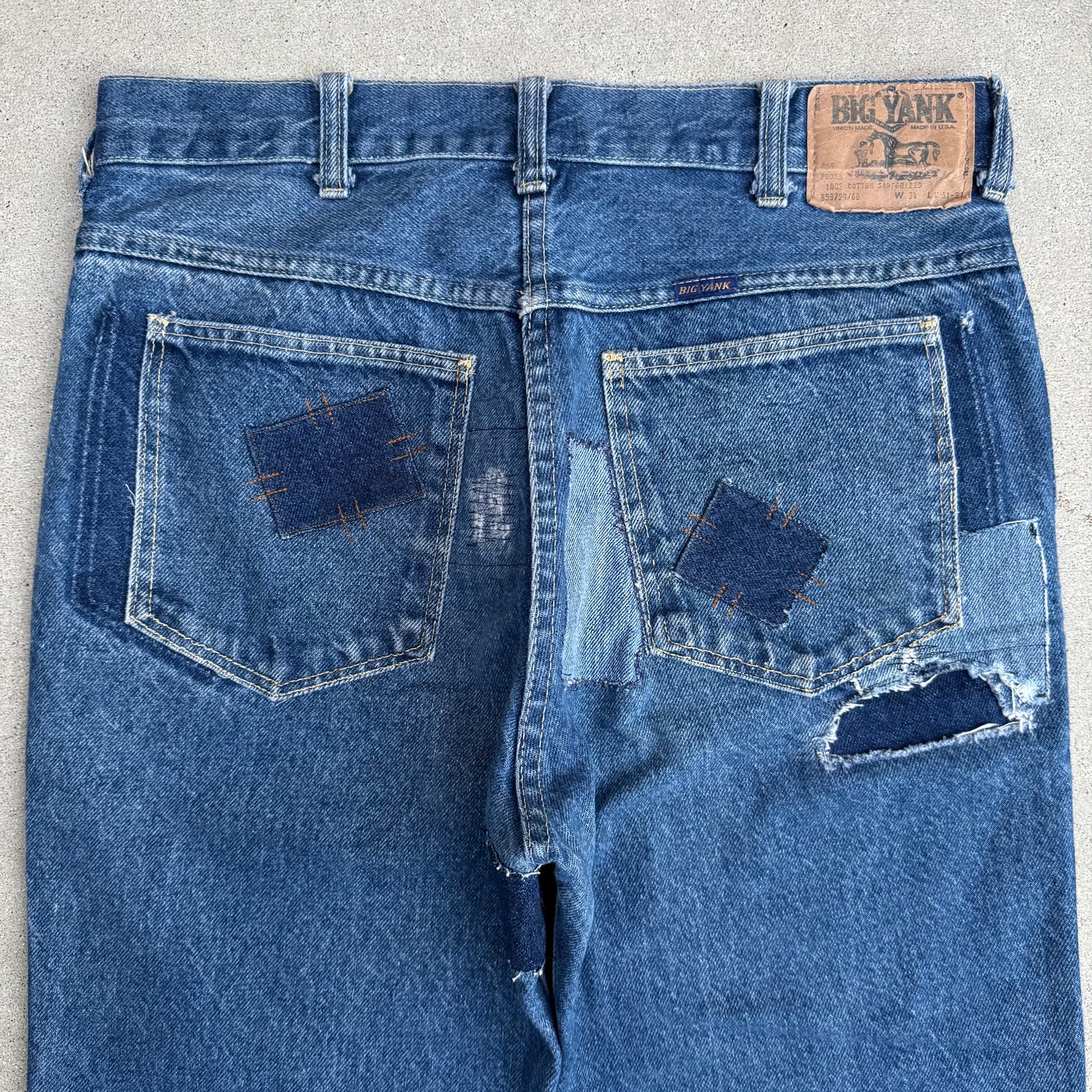 1970s BIG YANK FLARED JEANS 32x30