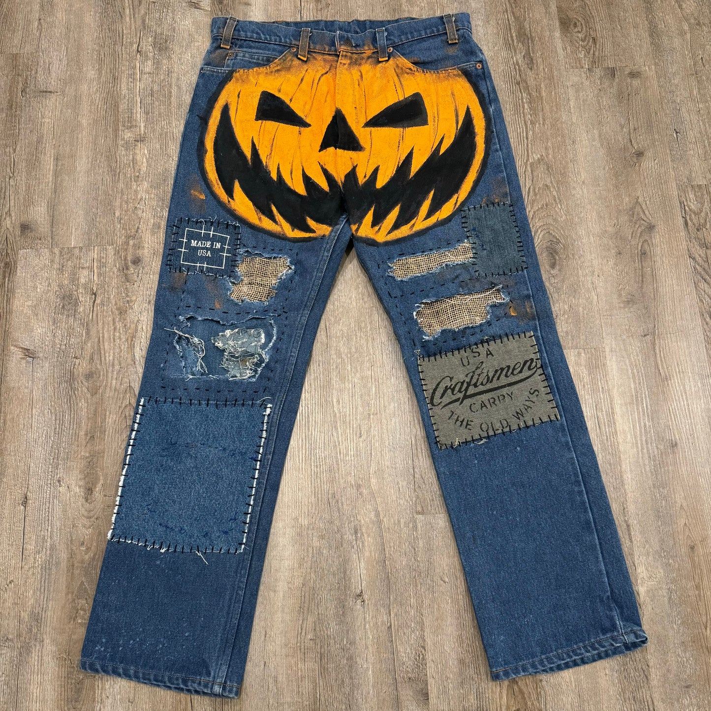 1/1 DENIM PUMPKIN KING ORANGE TAB LEVI’S 36x30