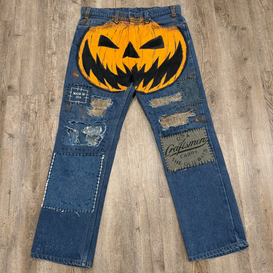 1/1 DENIM PUMPKIN KING ORANGE TAB LEVI’S 36x30