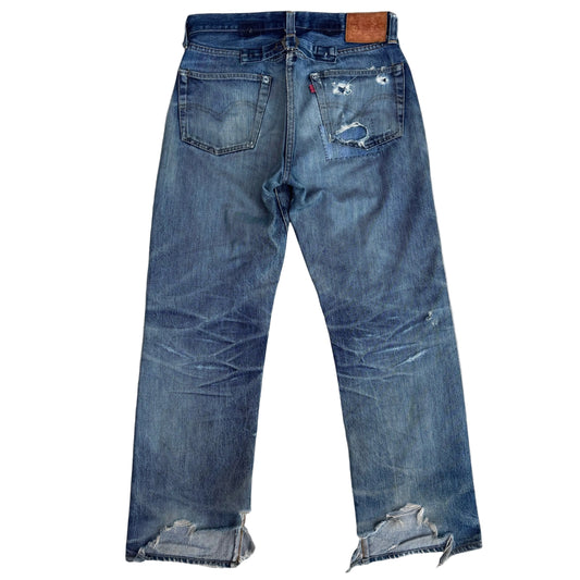 1/1 DENIM PATCHWORK BUCKLEBACK LEVIS 201xx 31x30