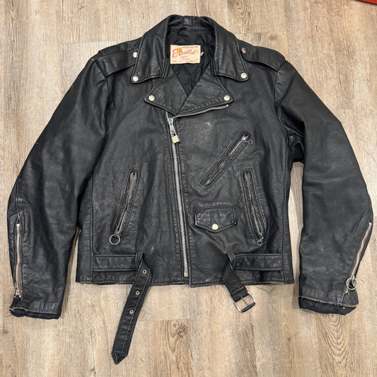 1/1 70s EXCELLED LEATHER JACKET - LARGE