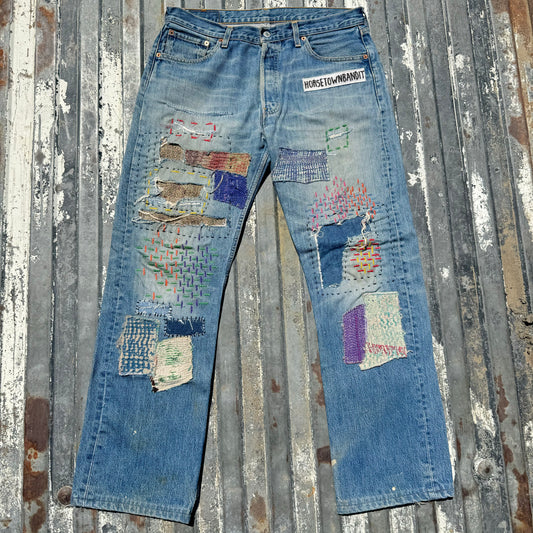 1/1 BUTTON FLY PATCHWORK LEVI’S 36x30