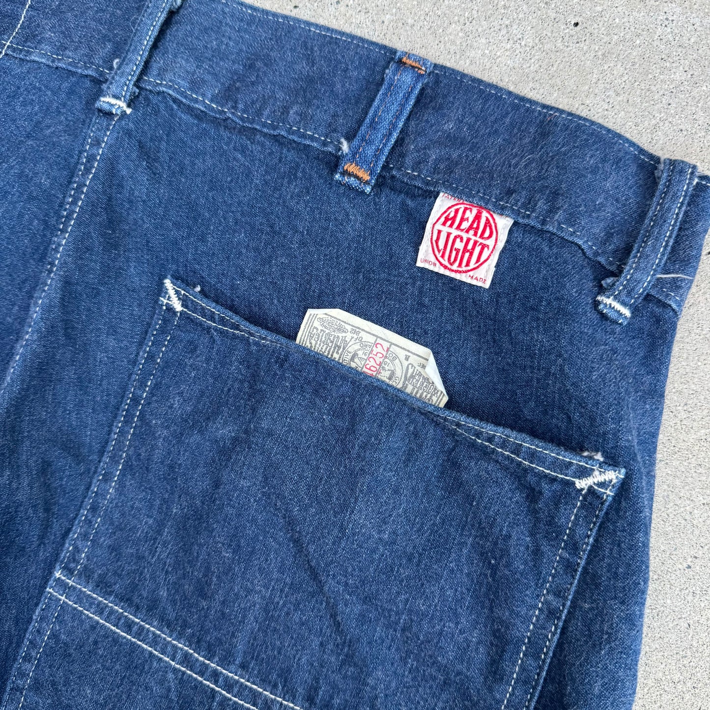 1950 HEADLIGHT MULE EAR JEANS 33x32